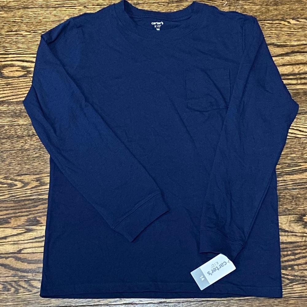 New Carters Long Sleeve Tee, Boys Sz 14